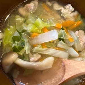 ＊風邪引いたら…☆豚バラ野菜スープ＊